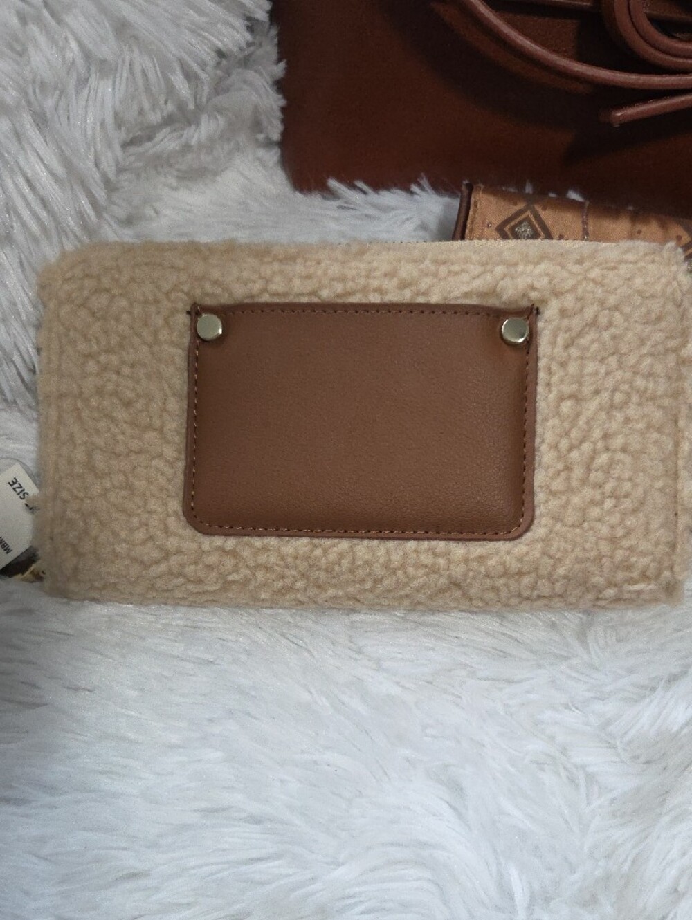 Brown Faux Leather Top-Handle Crossbody Bag And Three Off Brand Wallets AllNew! - Picture 2 of 8